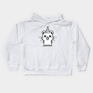 Joyful Hamster Celebration Kids Hoodie